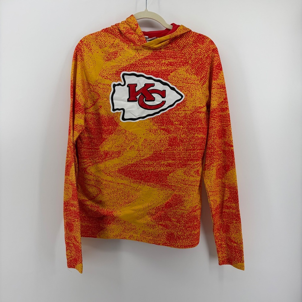 Kansas City Chiefs NFL Team Apparel Hoodie Adult Unisex Small Yellow Red